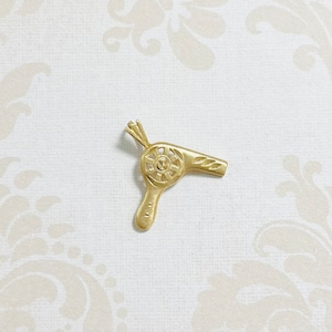 14K Gold Blow Dryer Estate Charm