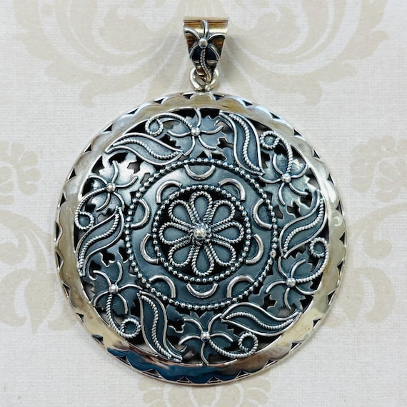 Sterling Silver Doug Paulus Medallion Pendant