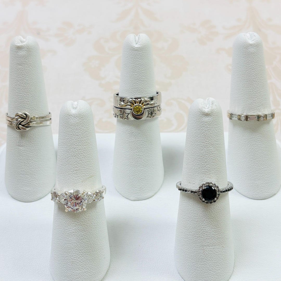 6 Sterling Silver Rings - Etsy