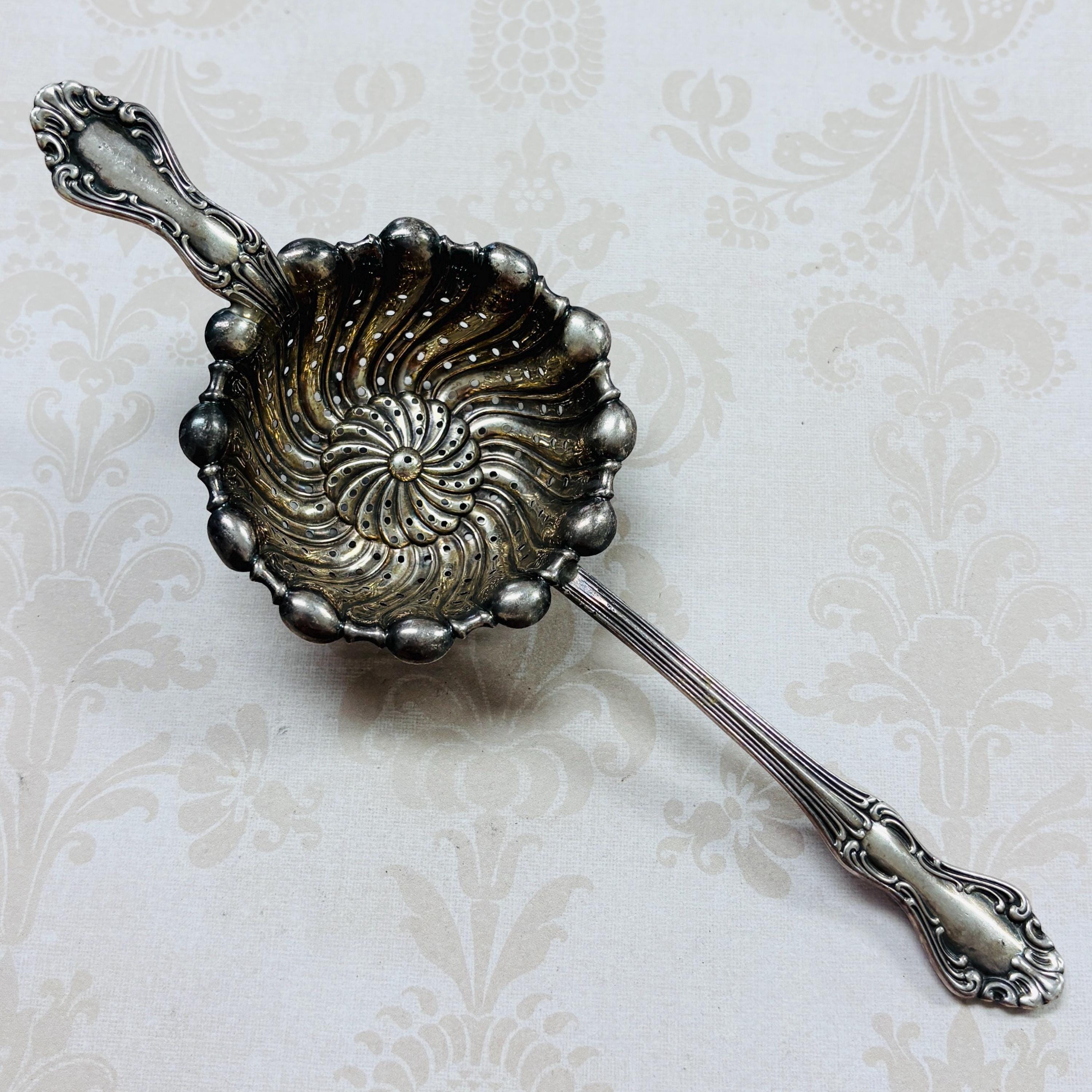 Vintage Sterling Tea Strainer - Etsy