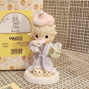 Vintage Precious Moments Porcelain Figurine “Bless You&quot; with box (IOB) (Retired Figurine)