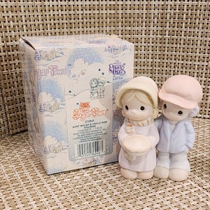 Vintage Precious Moments Porcelain Sugar Town Figurine &quot;Aunt Bulah & Uncle Sam&quot;  with box (IOB) (Retired Sugar Town)