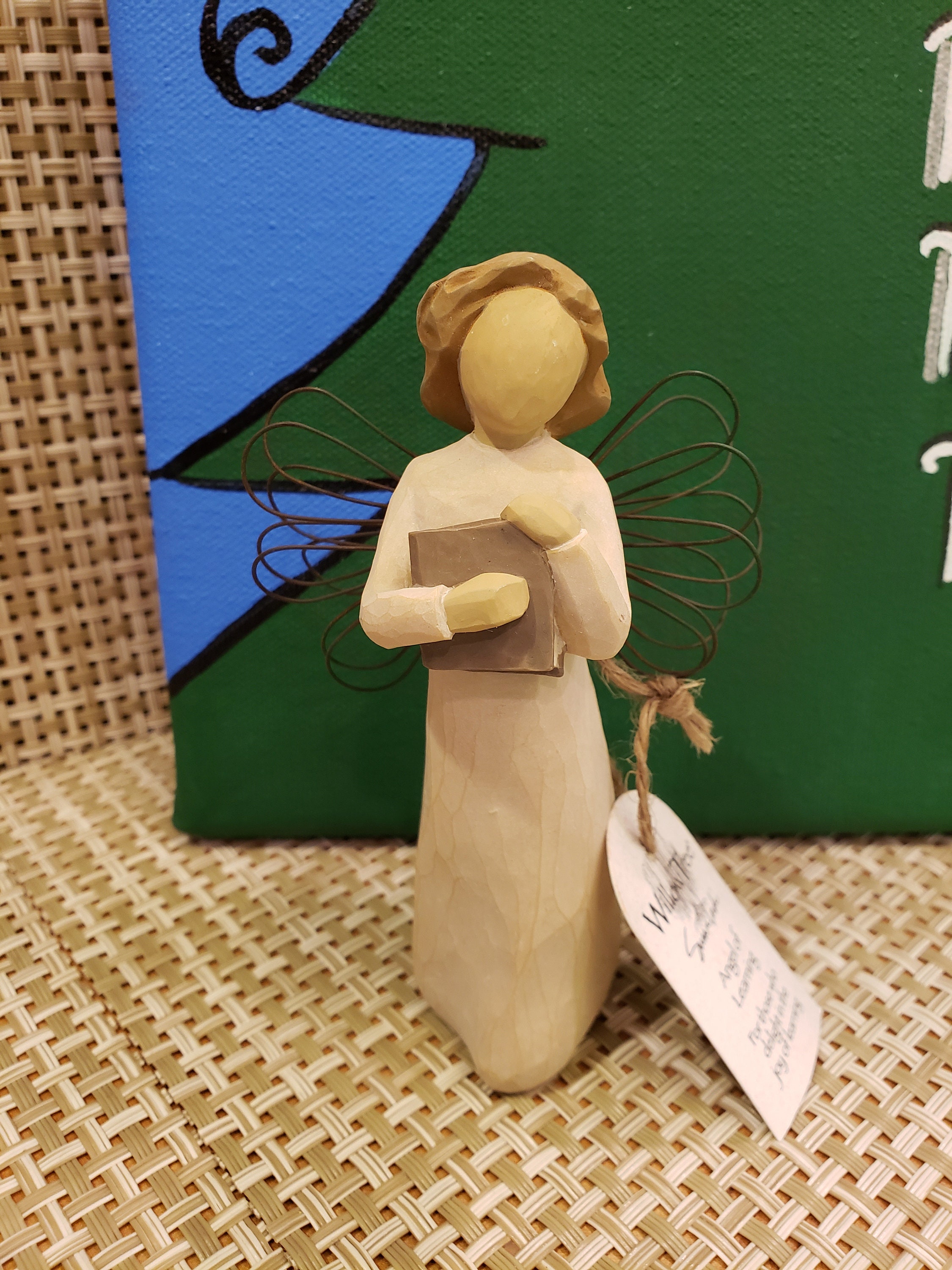 Vintage Willow Tree Ornament Angel of Learning Etsy