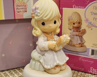 Vintage Precious Moments Figurine “i'll Always Treasure Our