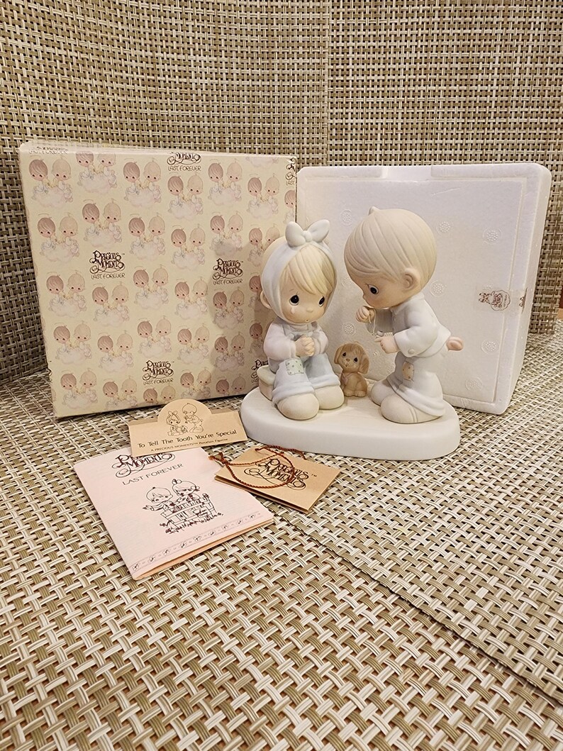 Vintage Precious Moments Porcelain Figurine to Tell the Tooth You're