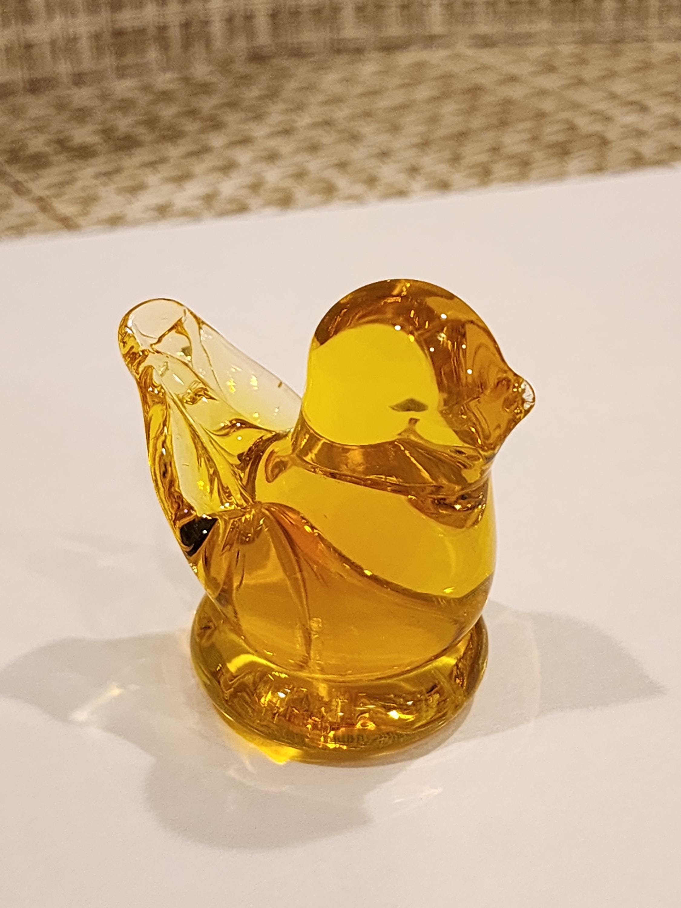 Vintage Yellow Glass Canary Figurine - Signed Leo Ward 1993 - Etsy