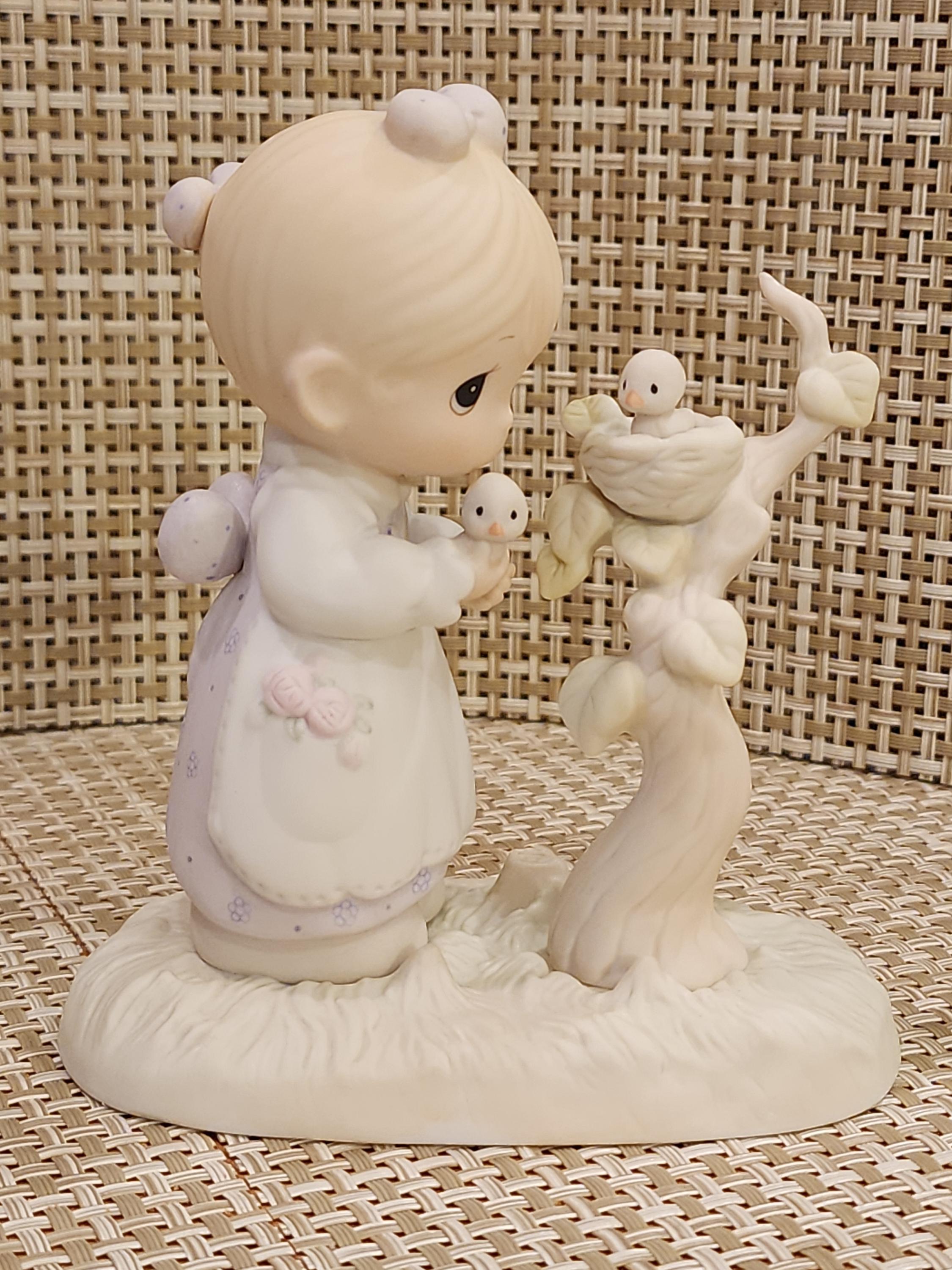 Vintage Precious Moments Figurine “his Eye on the Sparrow