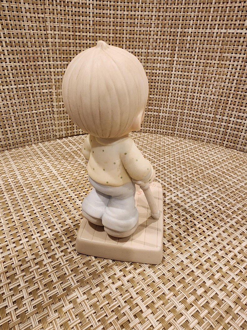 Figura vintage de Precious Moments “Bienaventurados los que vencen” con caja (IOB) imagen 14