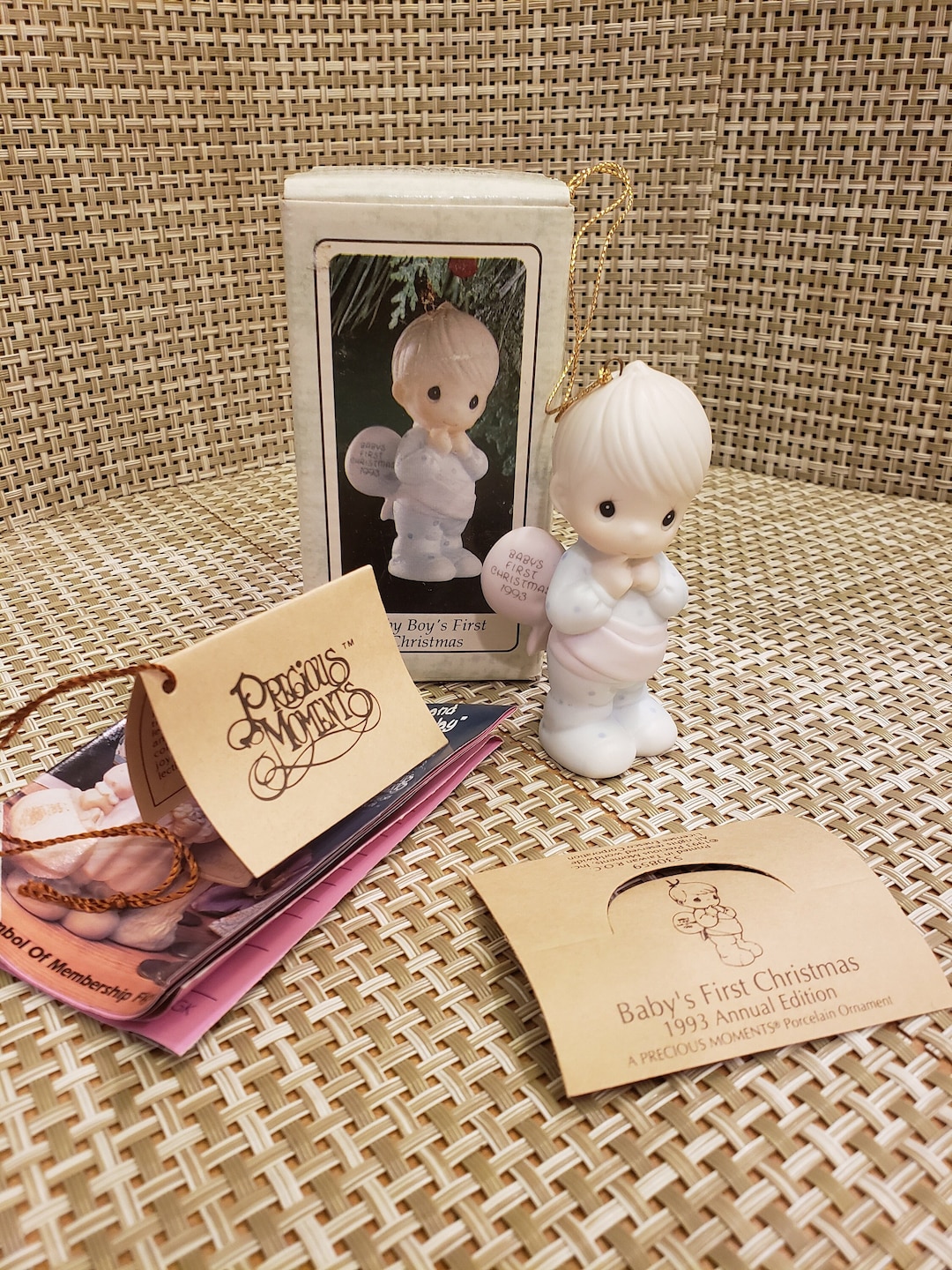 Christmas Tree Precious Moments Baby Boy First Christmas Ornament