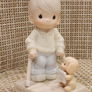 Figura vintage de Precious Moments “Bienaventurados los que vencen” con caja (IOB) imagen 6