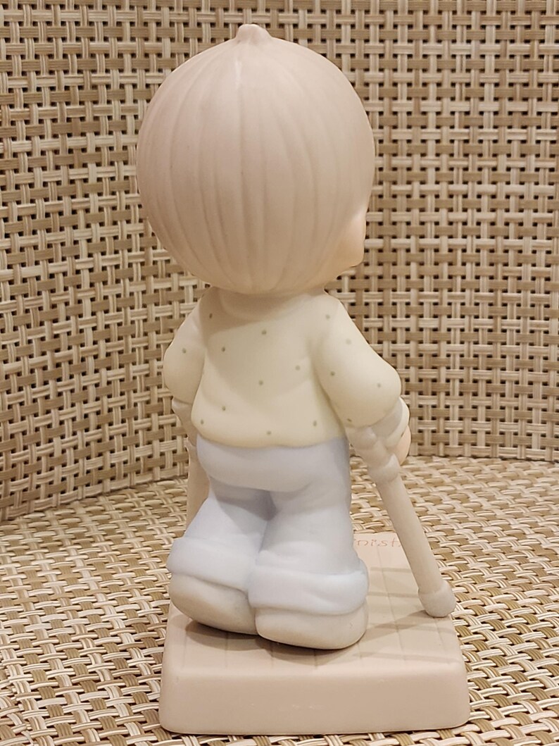 Figura vintage de Precious Moments “Bienaventurados los que vencen” con caja (IOB) imagen 9
