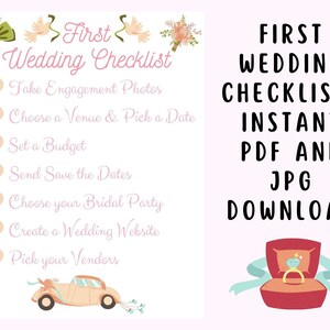 First Wedding Checklist