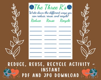 Reduce, Reuse, Recycle. Recycle Game. Great for Kids to Learn About ...