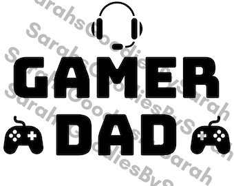 Gamer Dad SVG and PNG