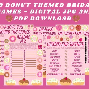 Bridal Shower Games ~ Printable Bundle