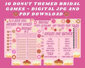 Bridal Shower Games ~ Printable Bundle