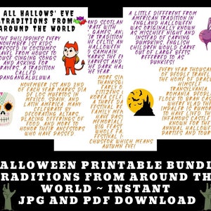 Halloween Printable Bundle ~ Traditions From Around The World