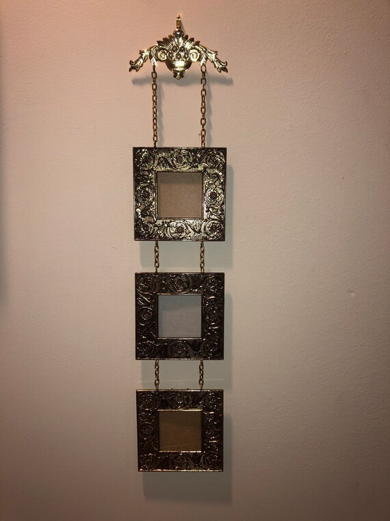Bombay Company 3 Tier Brass Hanging Frame Etsy