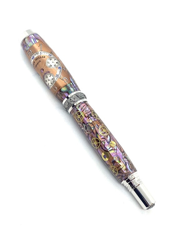 Copper Franck Muller Geneve Dial on a Paua Abalone Watch Parts JR Aaron Rollerball Pen Etsy