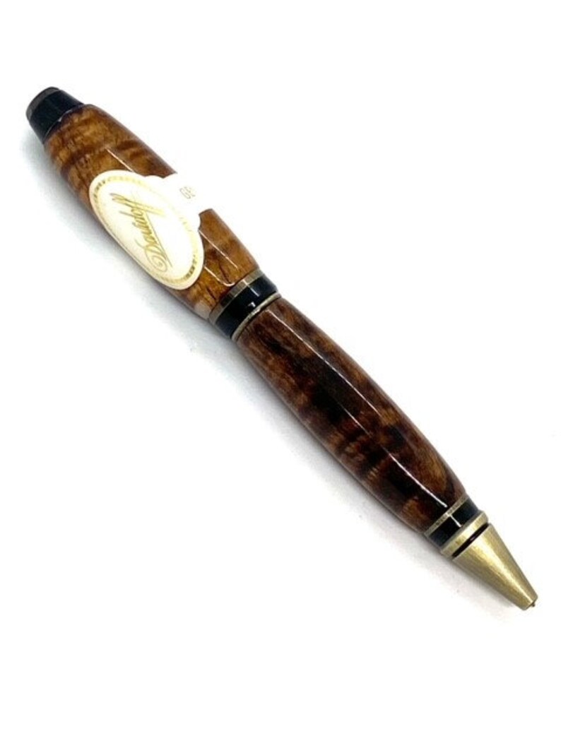 Custom Made Davidoff Cigar label on Tasmanian Blackwood Premier Cigar Pen