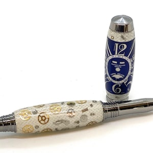 Blue Franck Muller Watch Parts Rollerball Pen