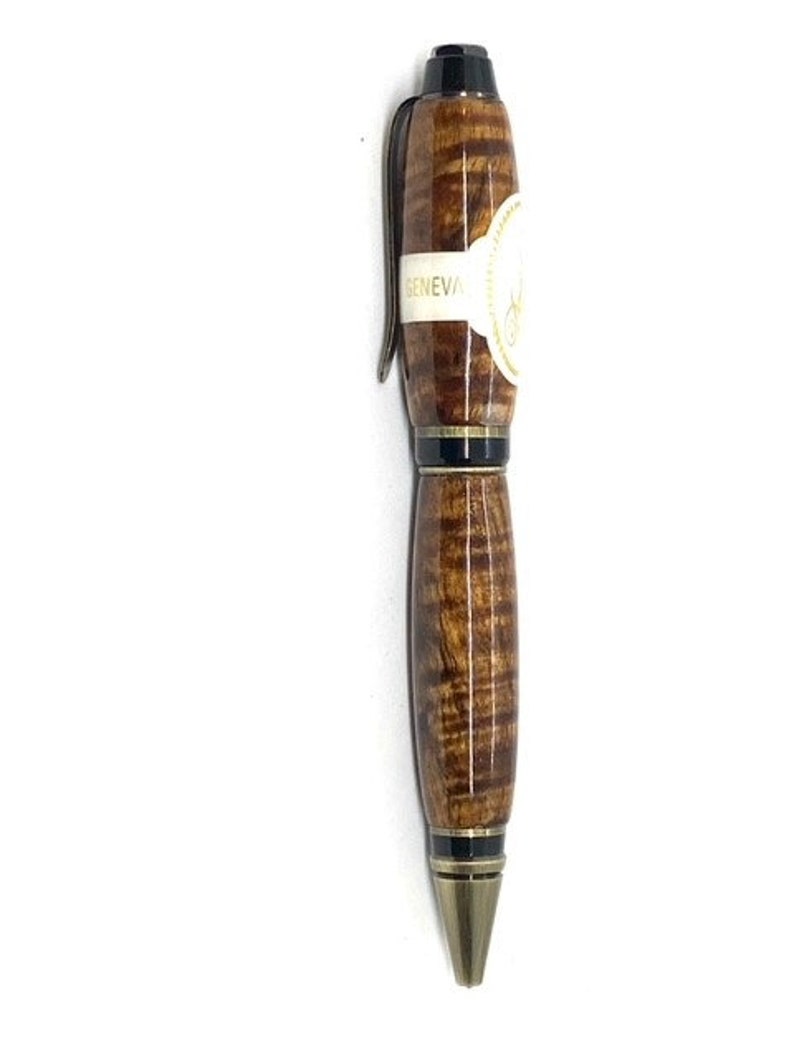 Custom Made Davidoff Cigar label on Tasmanian Blackwood Premier Cigar Pen