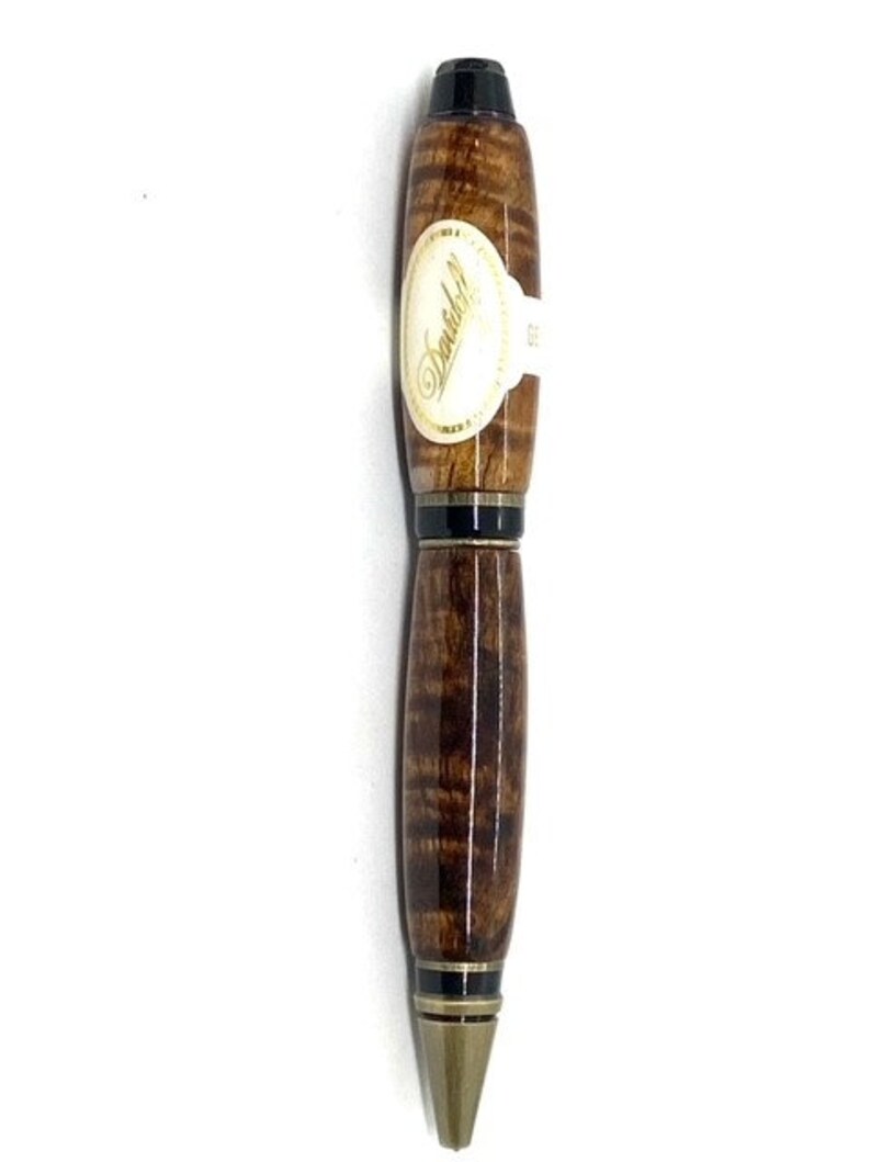 Custom Made Davidoff Cigar label on Tasmanian Blackwood Premier Cigar Pen