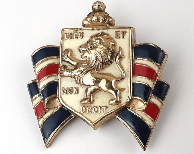 Accessocraft WWII British War Relief Society Brooch Pin Official B.W.R ...