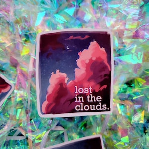 Lost in The Clouds 3" Sticker