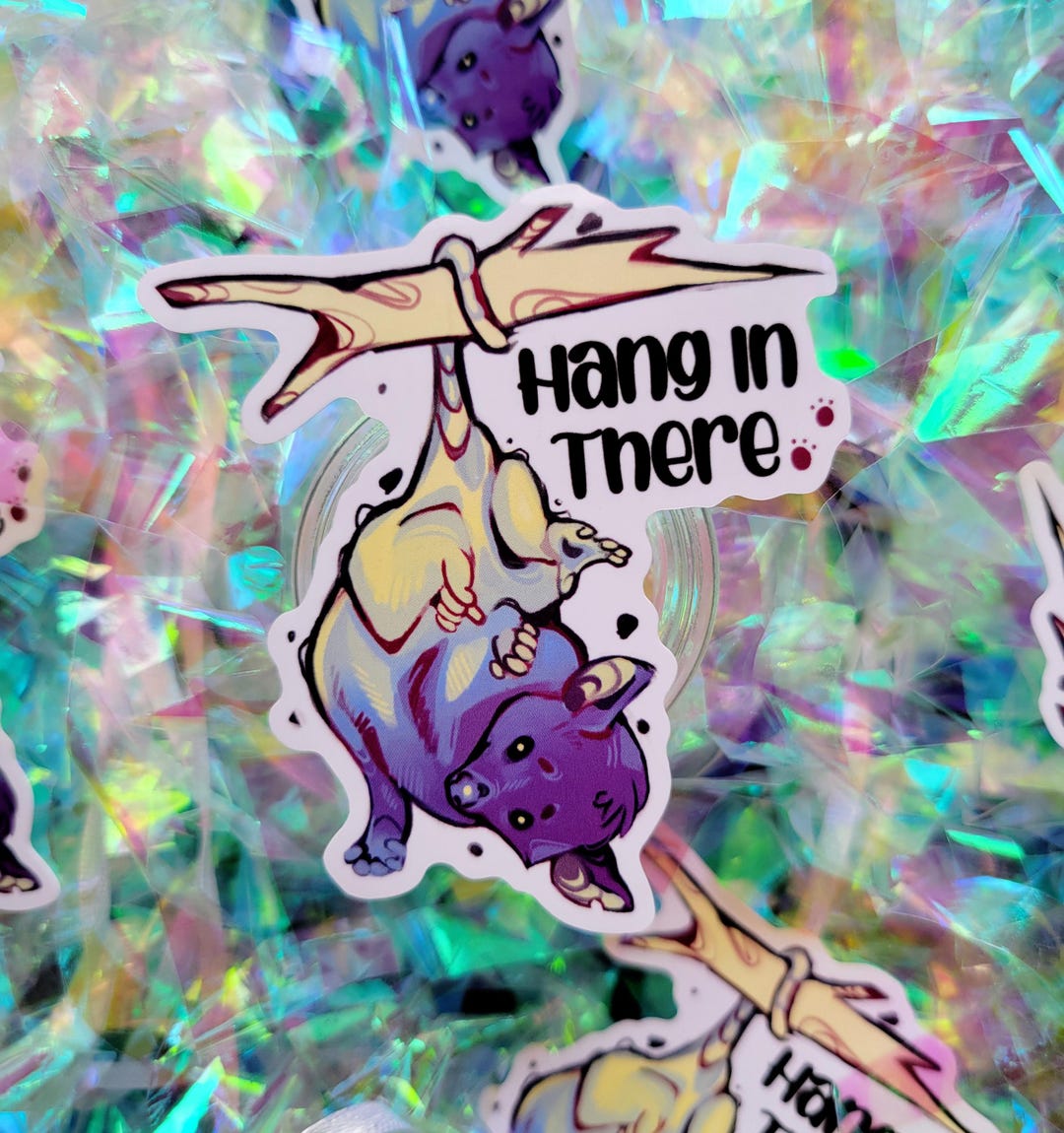There Sticker Hang in There 3