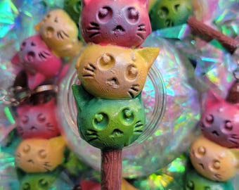 Meow Dango keychains
