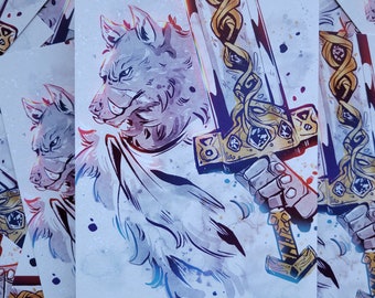 Color Splash Guardian Print