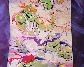 Color Splash Cowabunga 11x17  Print