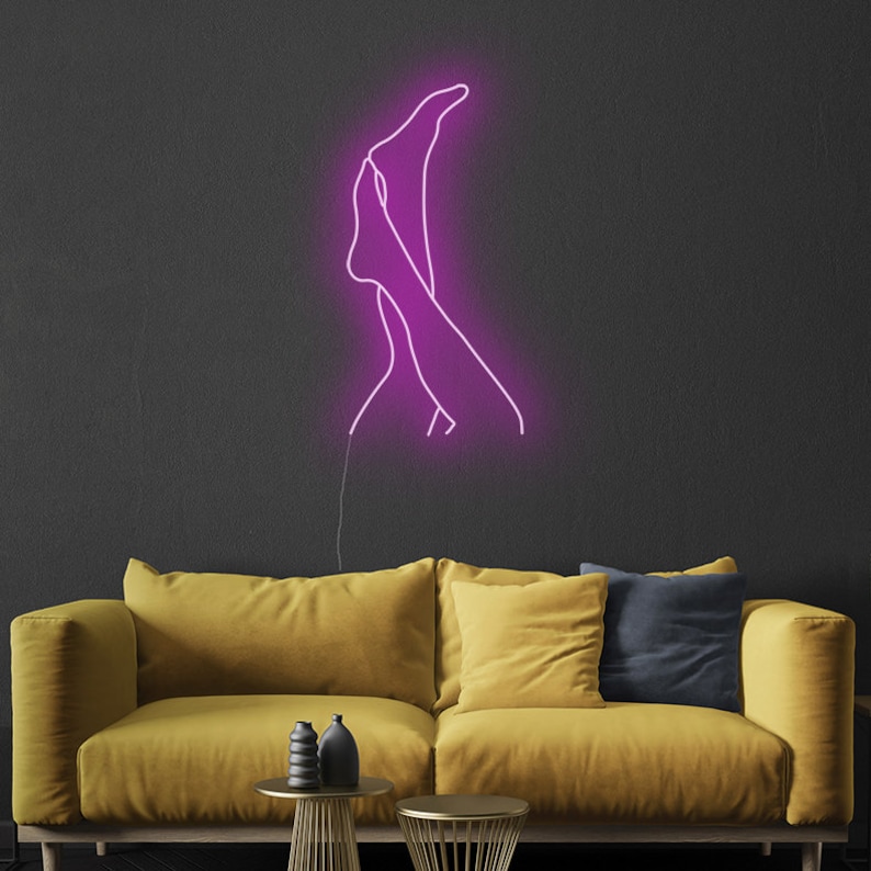Legs Neon Sign Abstract Light Modern Art Neon For Home | Etsy