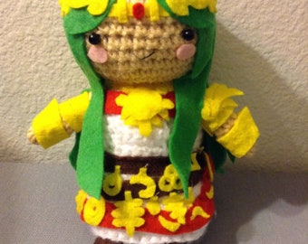 Kid Icarus Palutena Crochet Plushie