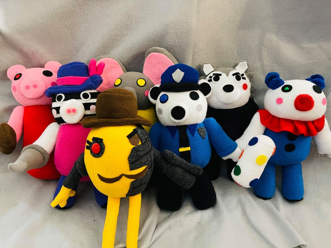 PIGGY Roblox Collectible Plush Series 1 - Clowny, Piggy and Tigry