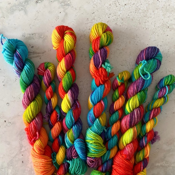 Hand Dyed Yarn - Mini Skein - Harar
