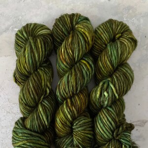 Hand dyed yarn - SW Merino wool & Nylon - Super Chunky weight -  The Snake