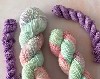 Hand Dyed Yarn - SW Merino & Nylon - Sundae (Sock Set)