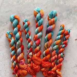 Hand Dyed Yarn - Mini Skein - Cinque Terre