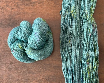 Hand dyed yarn - 100% Pima cotton yarn - DK SQUISHY weight in 'Lagoon'