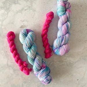 Hand Dyed Yarn - SW Merino & Nylon - Mermaid (Sock Set)