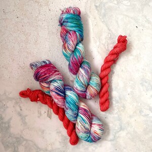 Hand Dyed Yarn - SW Merino & Nylon - Reef (Sock Set)