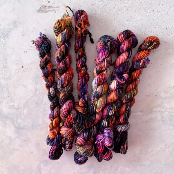 Hand Dyed Yarn - Mini Skein - Shibuya