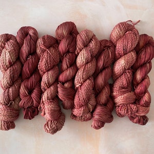 Handgefärbtes Garn - 100% Pima Baumwollgarn - &#39;Roussillon&#39;