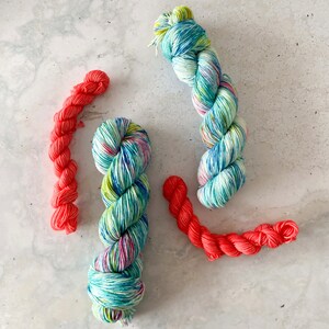 Hand Dyed Yarn - SW Merino & Nylon - Surf&#39;s Up (Sock Set)