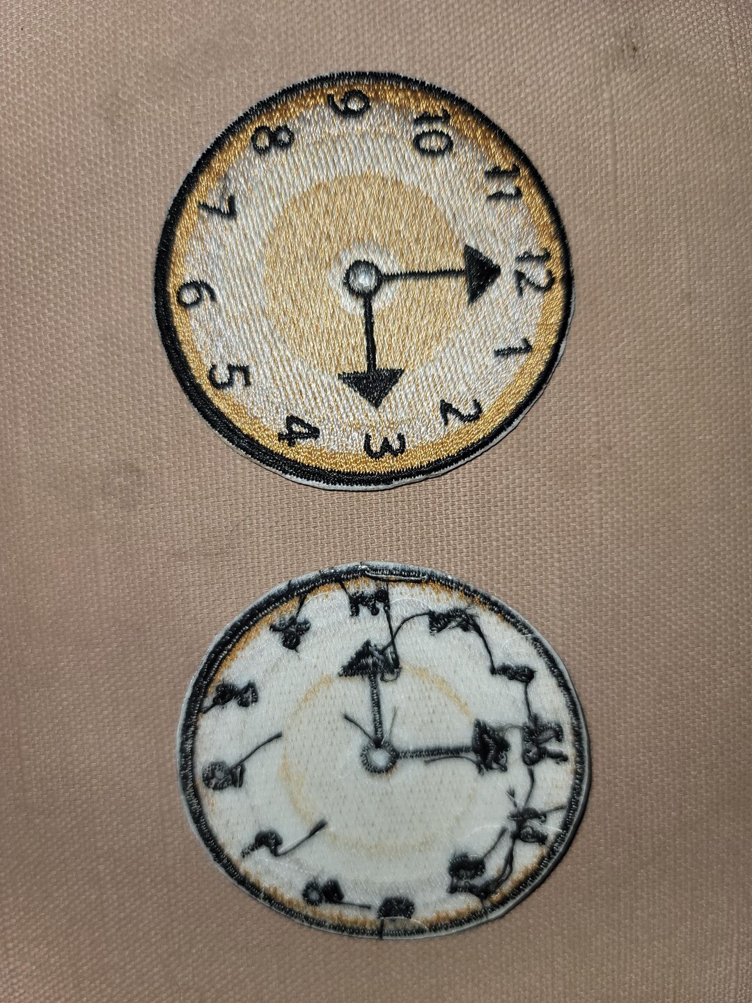 20 Embroidered Time Clock Patch Set of Iron on or Sew On - Etsy