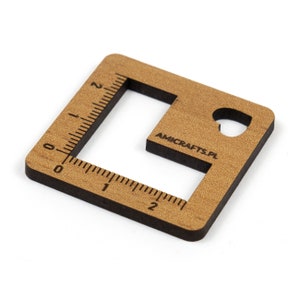 Miniature knitting and crochet swatch gauge ruler, tiny tool :)