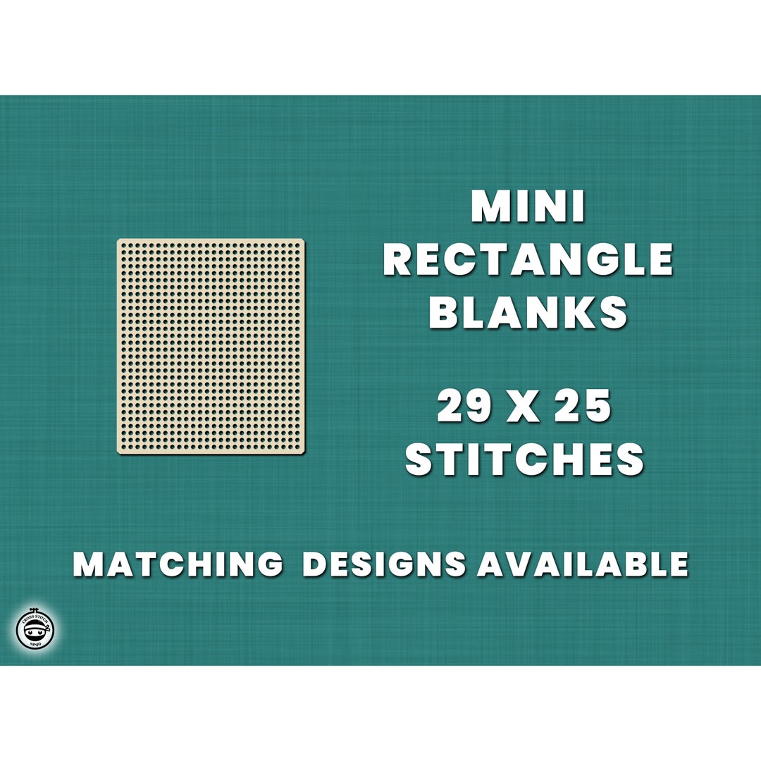 Cross Stitch Patterns Rectangular Cross Stitch MINI RECTANGLE Blanks - 29x25 Stitches Base | Stitchable ...