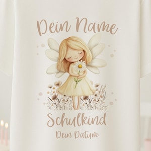 Iron-on transfer - Boho fairy magic - iron-on transfer for school enrollment - daycare child school child - selectable color, date and name - unicorn - personalized